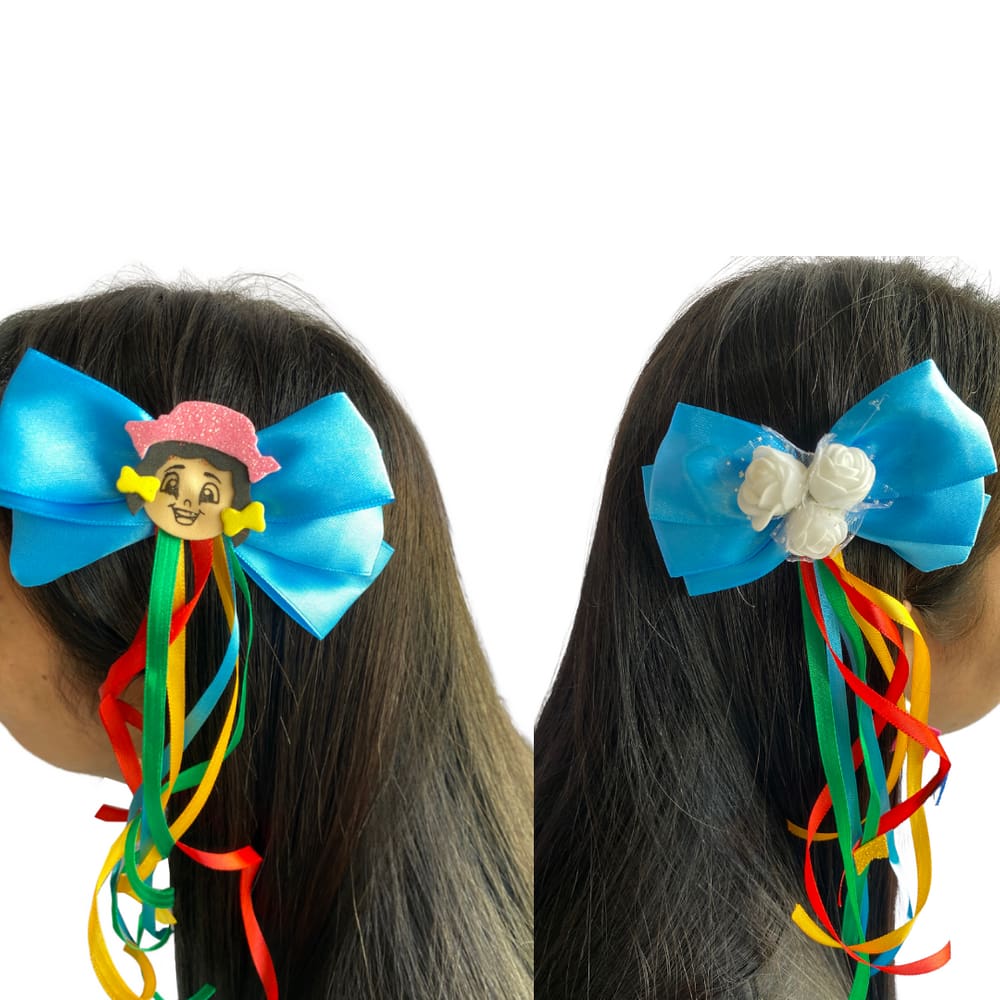 Presilha De Cabelo Tic Tac 2 Unidades Acessorio Festa Junina Caipirinha São João Quadrilha Arraia Quermesse