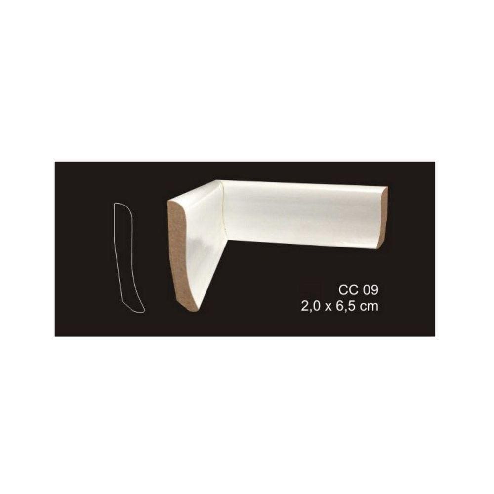 RODAPÉ CAVIMAD C/ PASSA FIO 20 x 65 - CC09 6 BARRAS