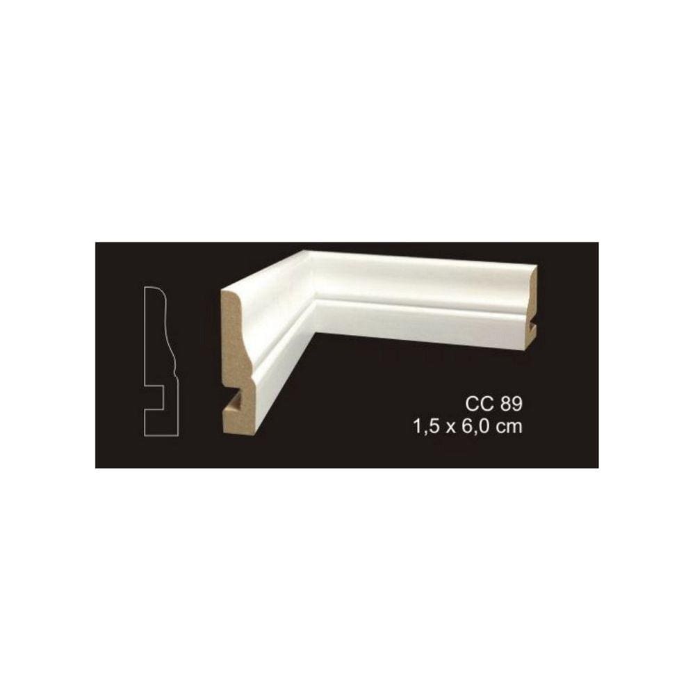 RODAPÉ CAVIMAD C/ PASSA FIO 15 x 60 - CC89 6 BARRAS