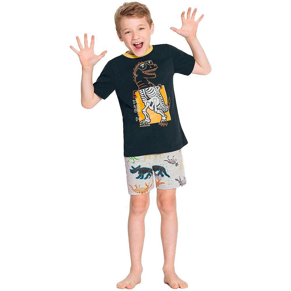 Pijama Infantil Dinos Manga Curta Alakazoo Ref: 19052 4/10