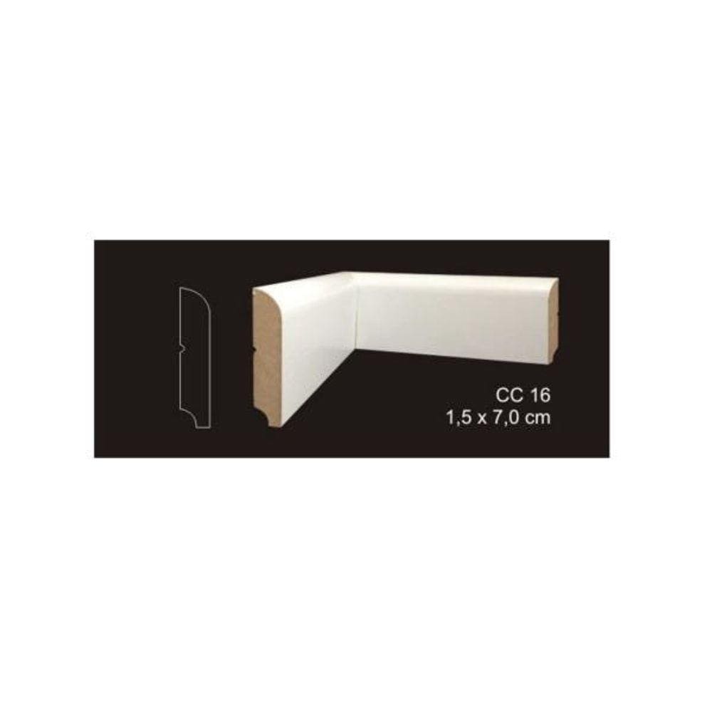 Rodapé Cavimad Com Passa Fio 15 X 70 - Cc16 9 Barras