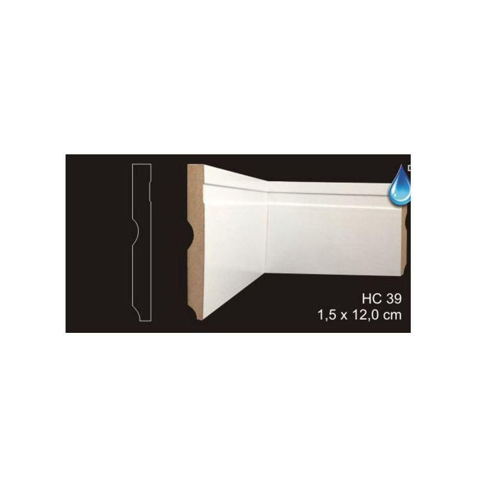 RODAPÉ CAVIMAD C/PASSA FIO 15 x 120 - HC39 9 BARRAS