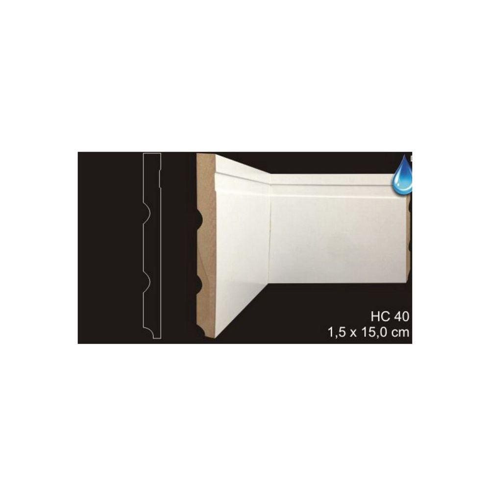 RODAPÉ CAVIMAD RETO COM FRISO LARGO 15 x 150 - HC40 3 BARRAS