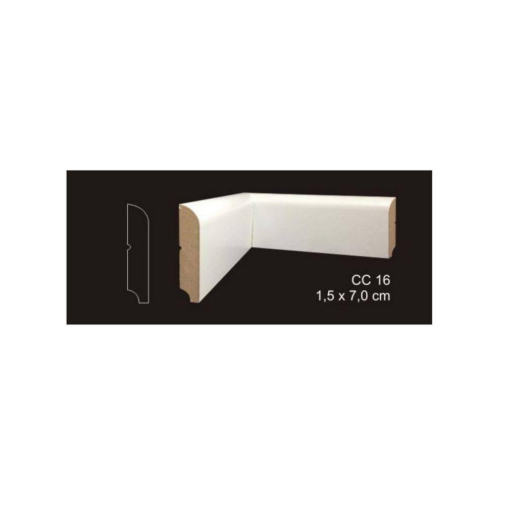 RODAPÉ CAVIMAD C/ PASSA FIO 15 x 70 - CC16 15 BARRAS