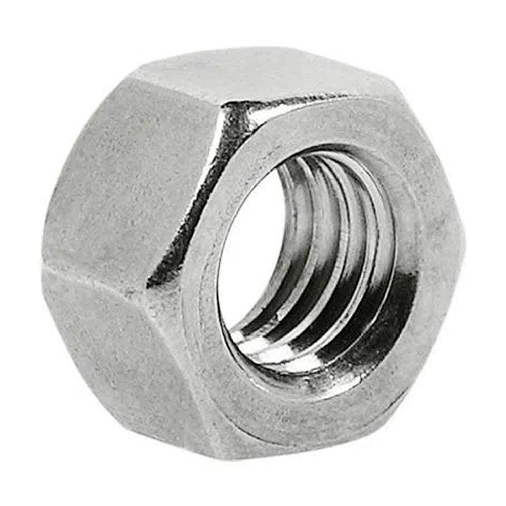 Pacote 500 Porcas Sextavada Zincada 3/16 Pol Rosca UNC
