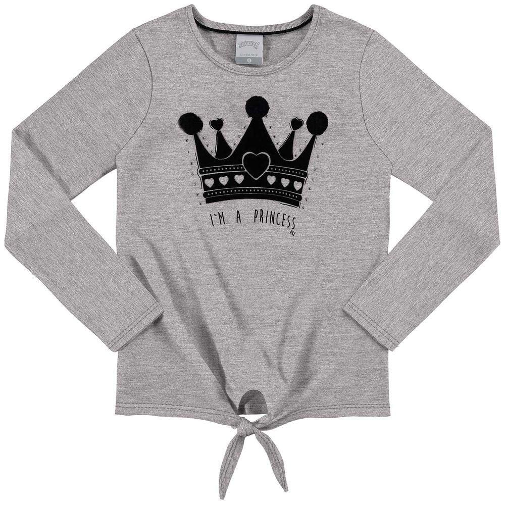 Blusa Infantil Manga Longa Estampa Coroa Feminina Alakazoo Ref: 61618 4/10