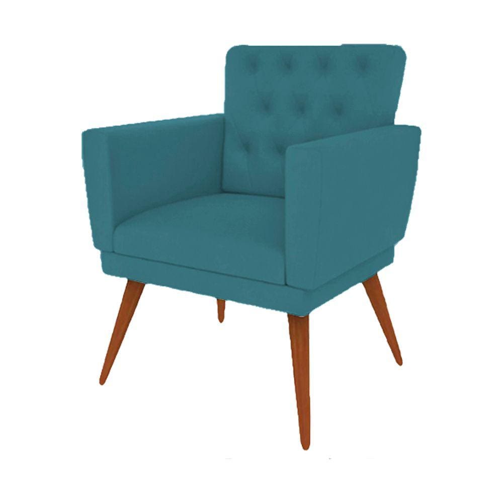 Poltrona Nina com Capitone - Azul Turqueza