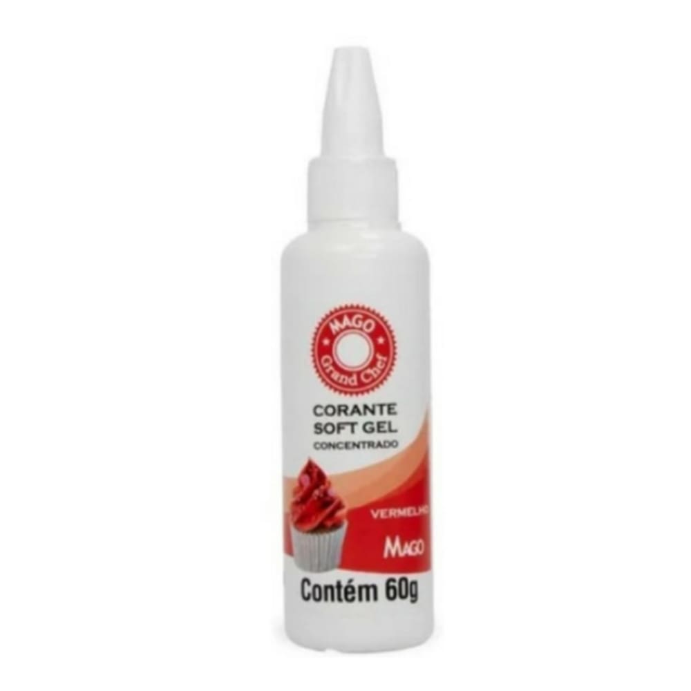 Corante Soft Gel Vermelho Mago 60g