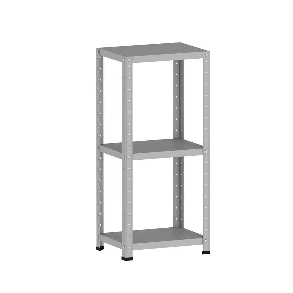 Estante De Aço 90X40x30 3 Prat. Pandin - Cinza