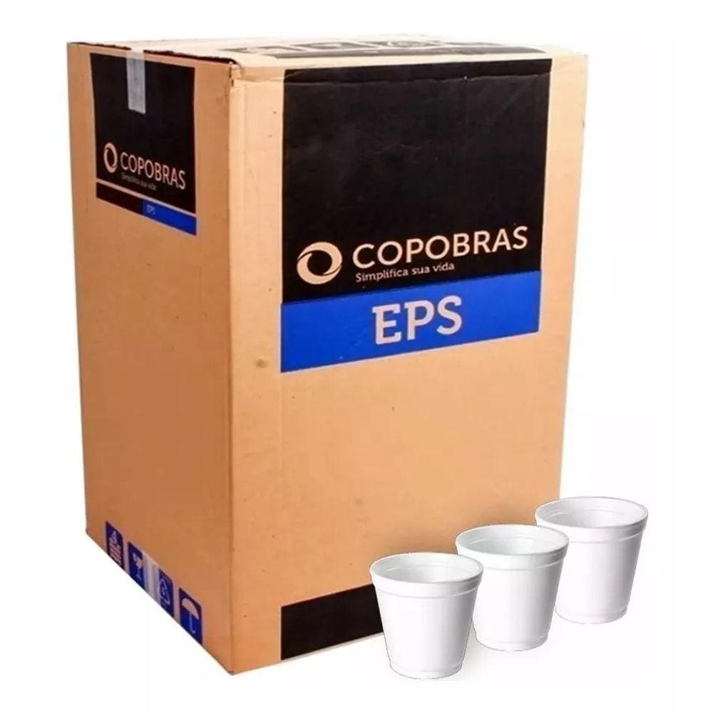 Pote Térmico Isopor 480ml Copobras Caldos e Açaí Caixa Com 500 Unidades
