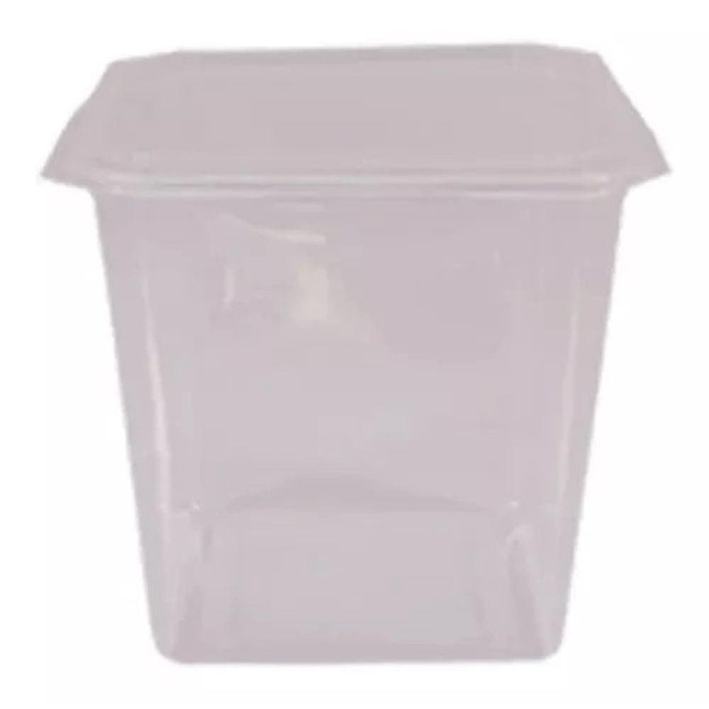 Embalagem Marmita Fitnes Quadrado 750 Ml C/20 Und Prafesta