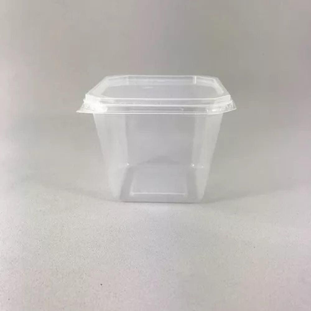 Pote Quadrado Microondas E Freezer 250ml C/20 Unid Prafesta