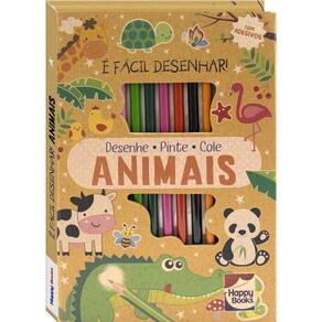 Panda Desenho Animais Roxo Infantil Quadro Canvas 100x70cm