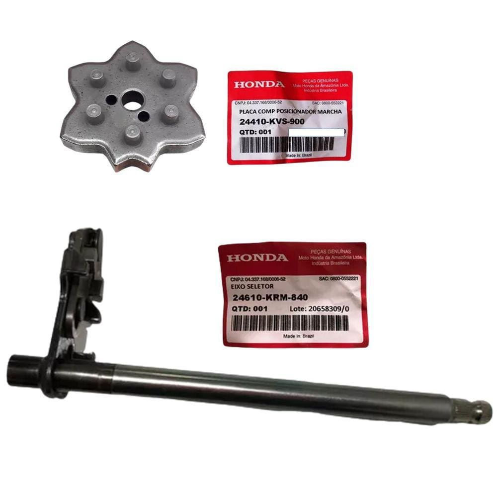 Eixo Pedal Cambio + Estrela Cambio Titan 150 04 Á 15 Honda