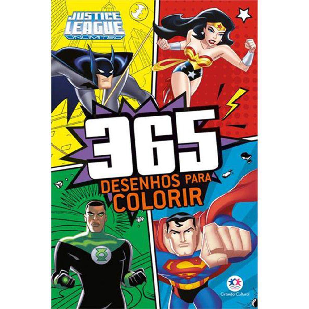 365 - Liga Da Justiça - Desenhos Para Colorir