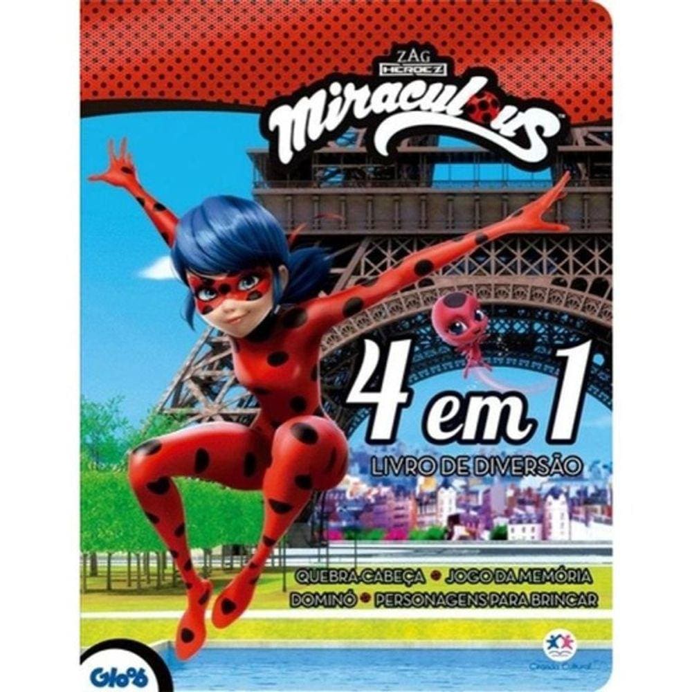 Miraculous - 4 Em 1 - Livro De Diversao