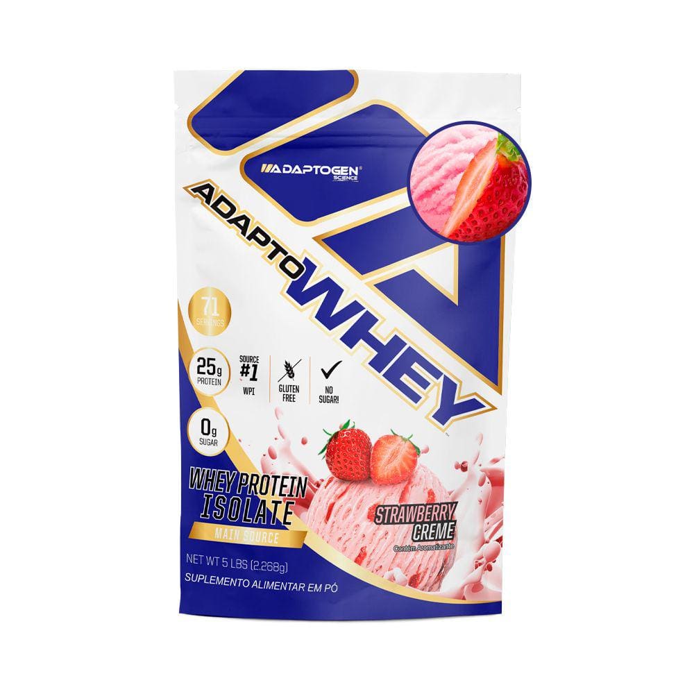 Adapto Whey 3w (2,26kg) Strawberry Creme Adaptogen