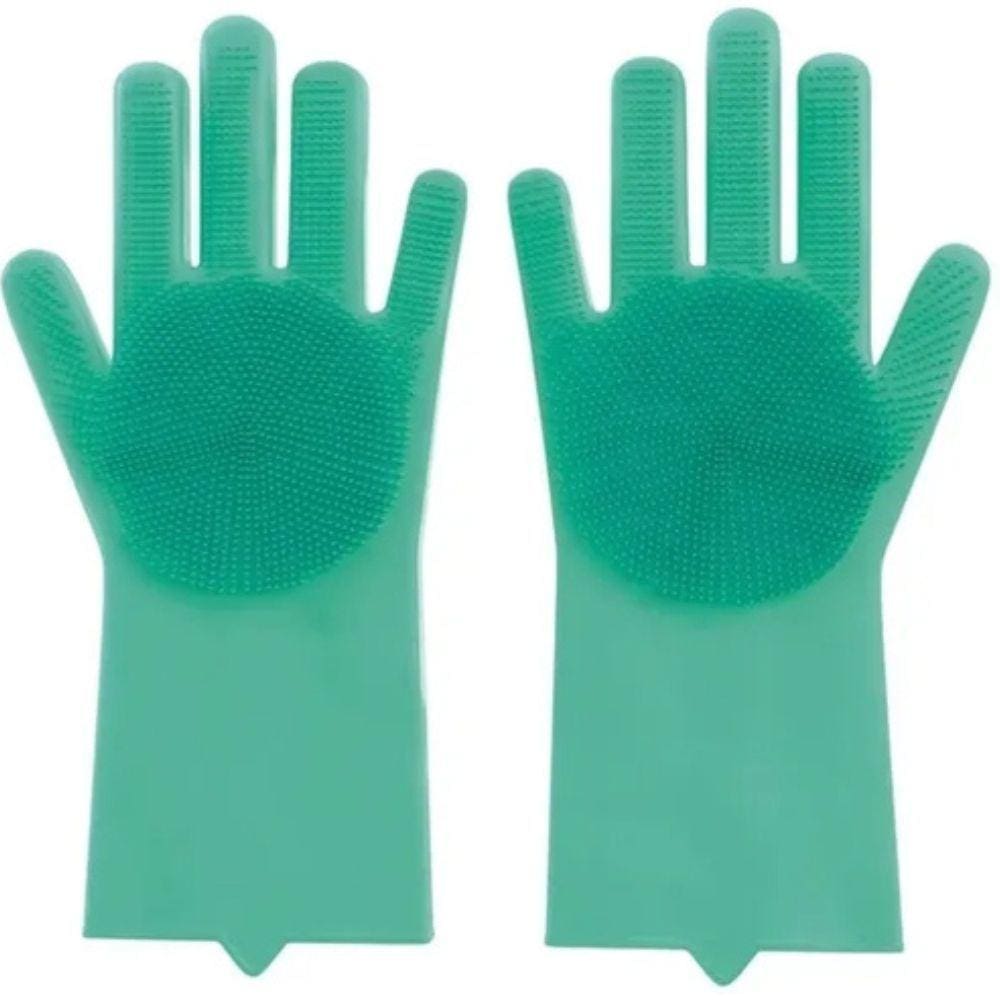Luva Limpeza Esponja De Silicone