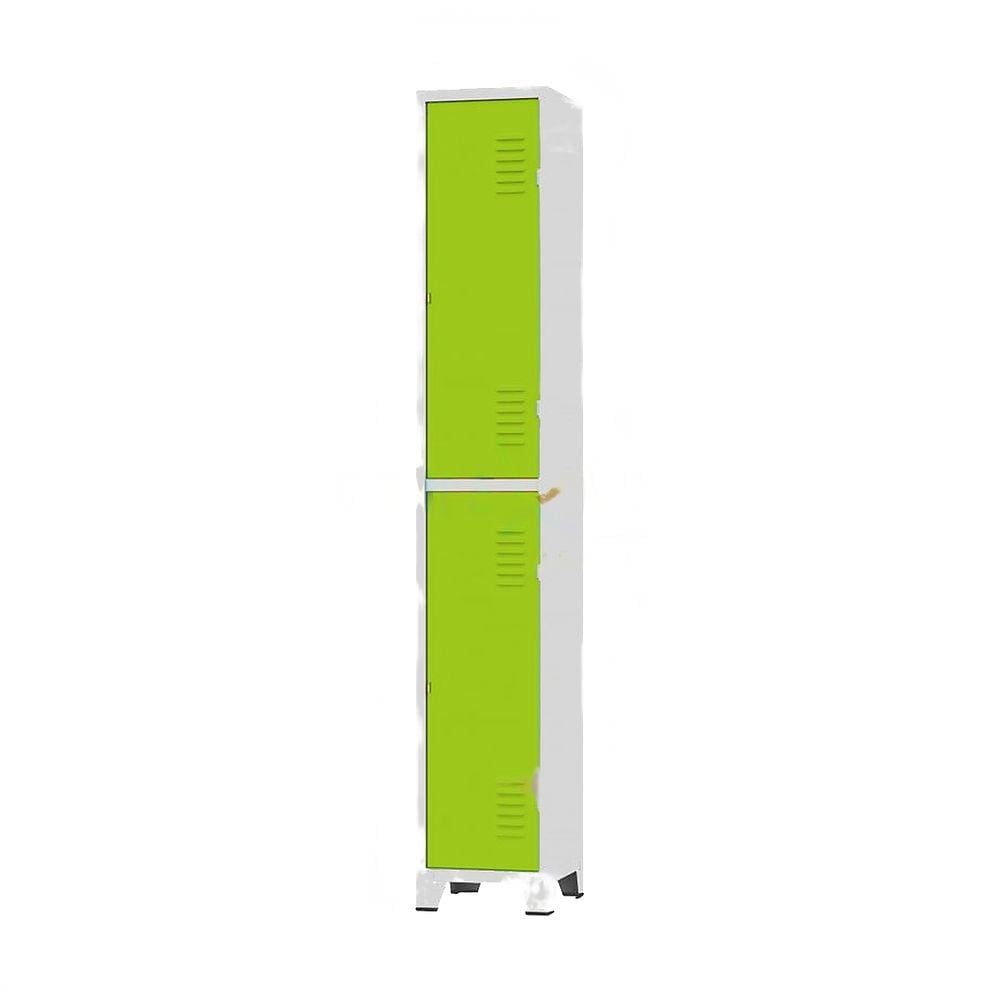 Armário Roupeiro De Aço Para Vestiário 2 Portas Locker Verde