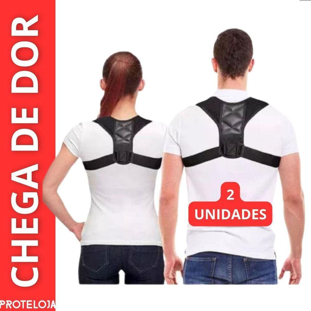 Kit 2 Un Colete Corretor Postura Costas Postural Coluna Peso