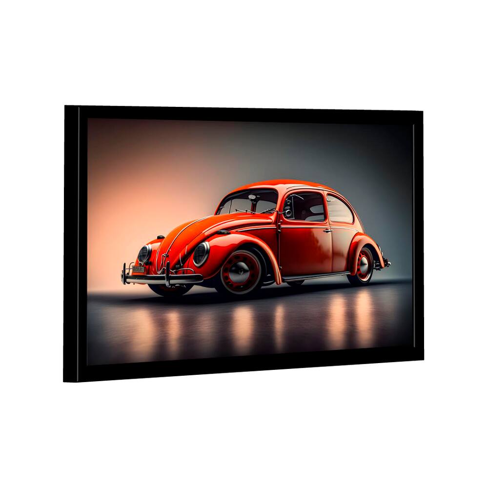 Quadro Fusca Vermelho -- BR ARTES
