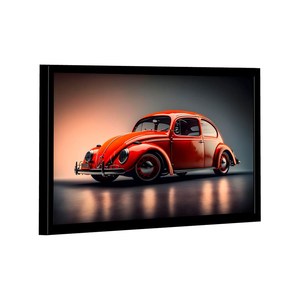 Quadro Fusca Vermelho -- BR ARTES