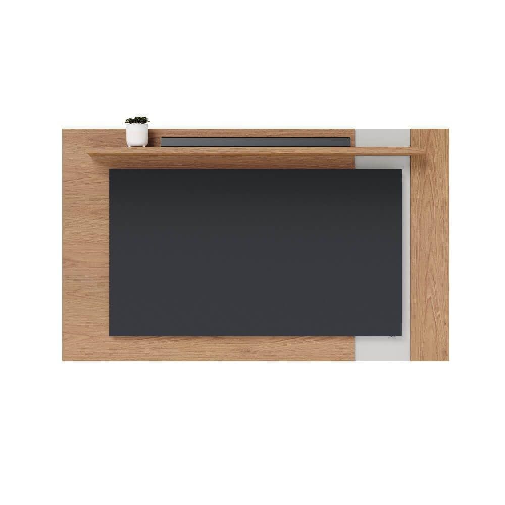 Painel para TV até 70" Extensivo Colibri Leme 1 Prateleira Freijo/Off White Matte SE