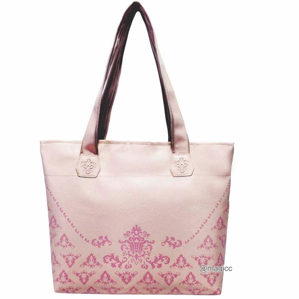 Bolsa Dia Dia Feminina Casual Arabescos Rosa Magicc Bolsas