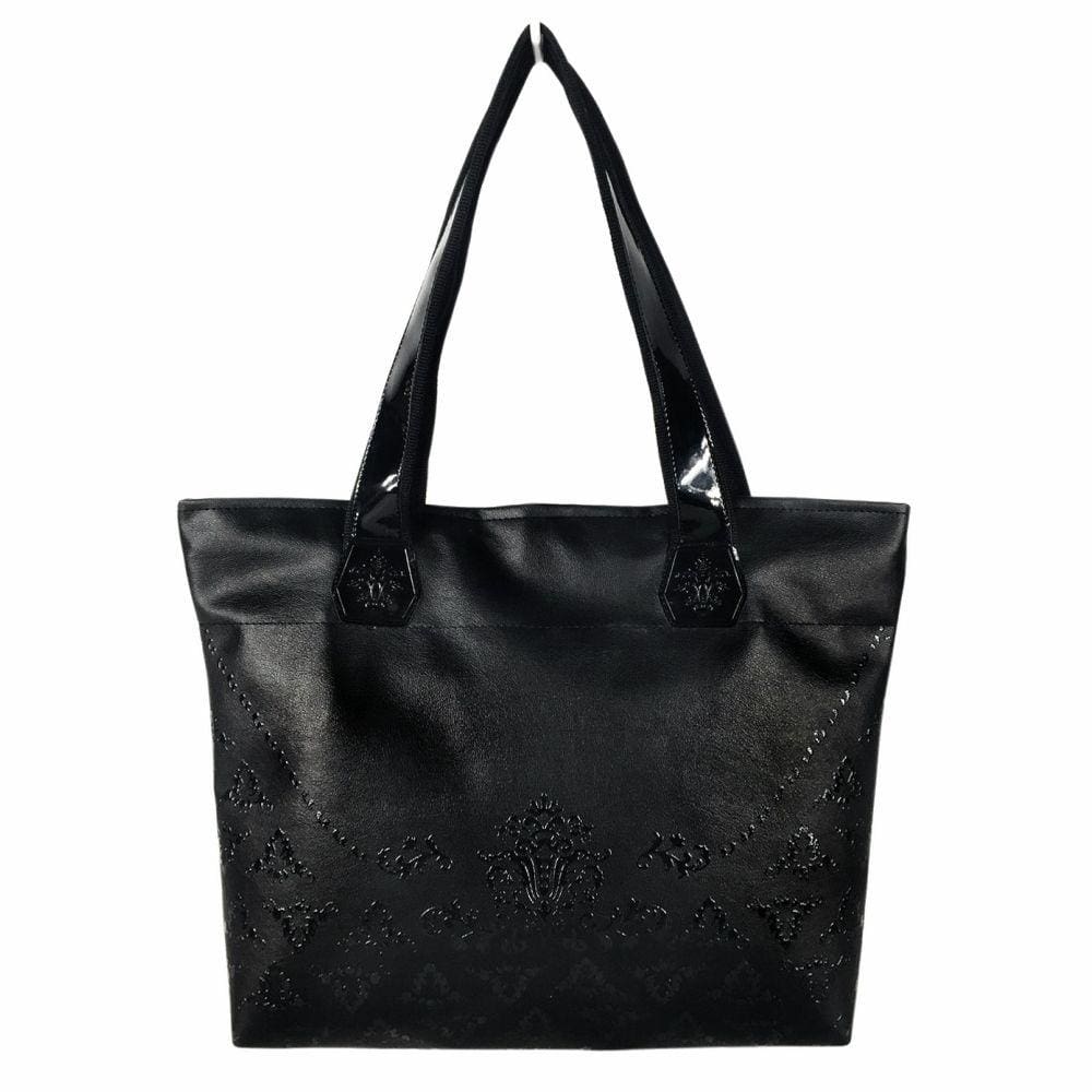 Bolsa Dia Dia Feminina Casual Arabescos Preto Magicc Bolsas