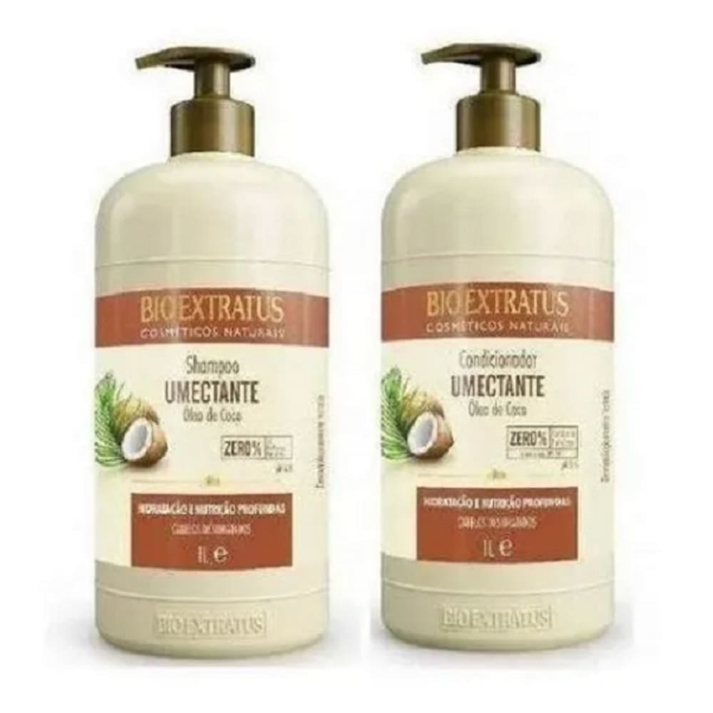Bio Extratus Umectante Óleo de Coco (Shampoo+Condicionador 1L)