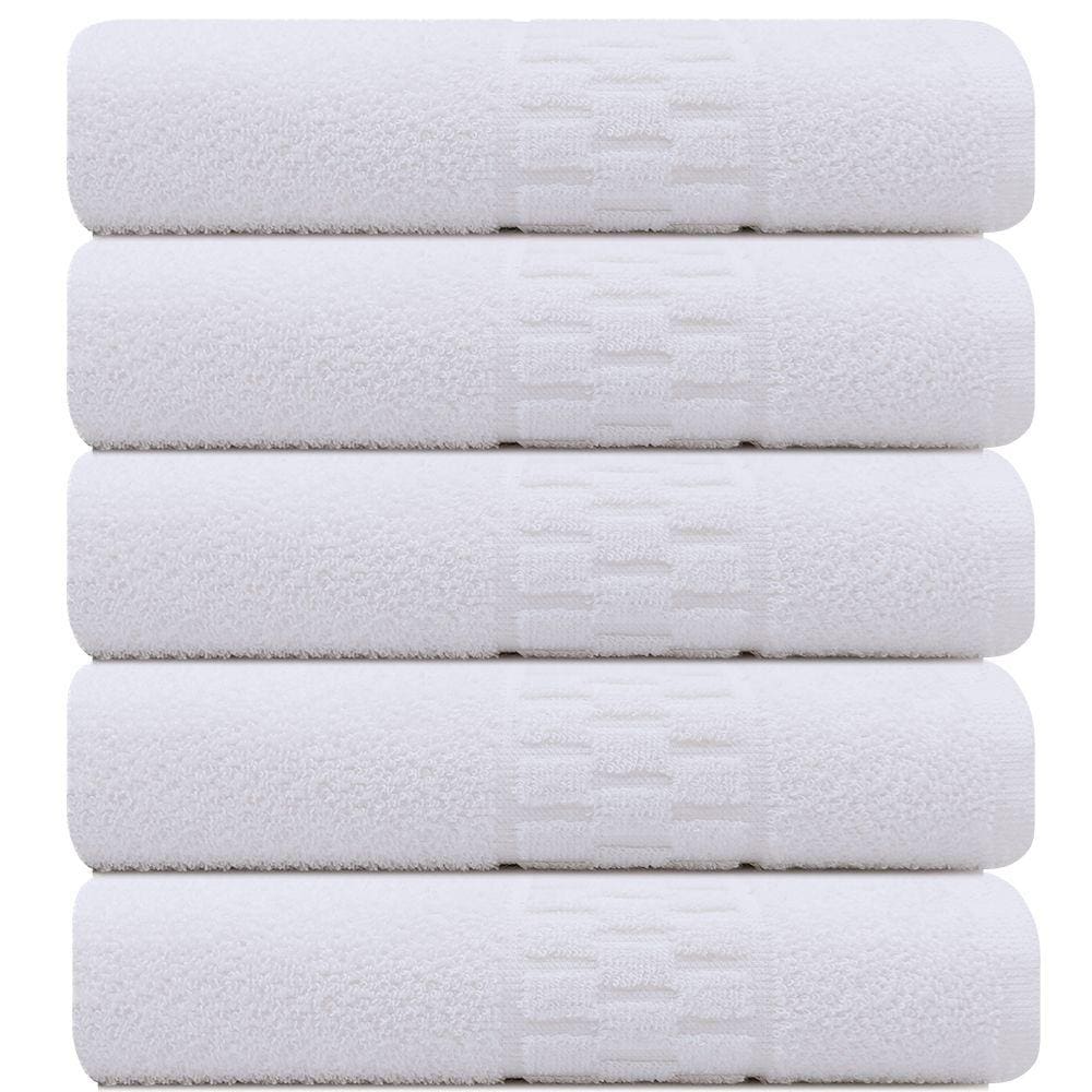 Kit 5 Toalhas Banho para Salão de Beleza SPA Hotel Academia 75x140cm - Emcompre