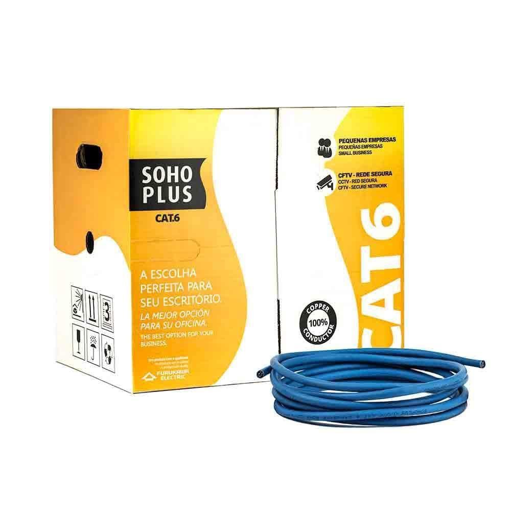 Cabo De Rede Cat6 Furukawa Sohoplus Azul - 50 Metros