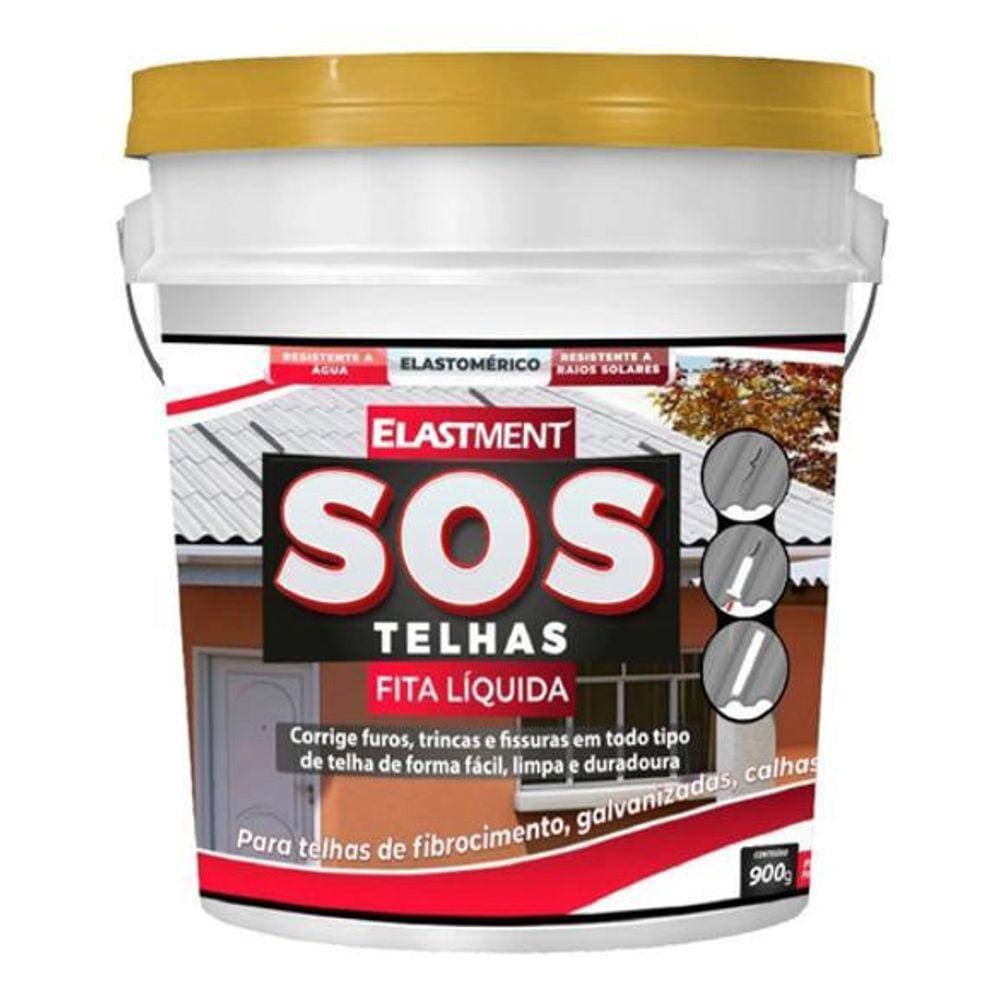 Manta Líquida S.O.S Telhas Furos Trincas Elastment 900G