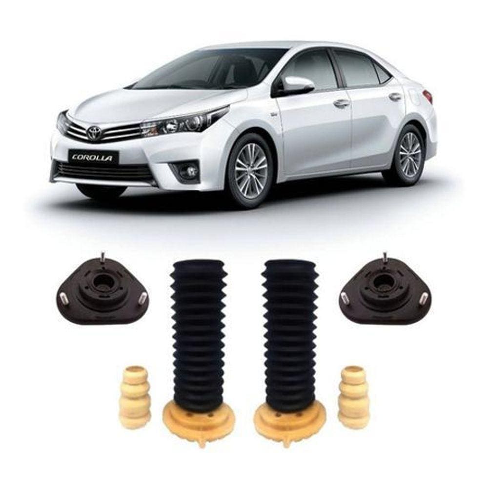 Par 2 Kit Coxim Batente Dianteiro Toyota Corolla 2019