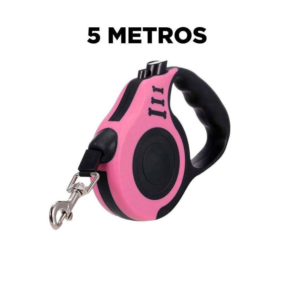 Coleira De Pet Passeio Cachorro Gato 5 Metros