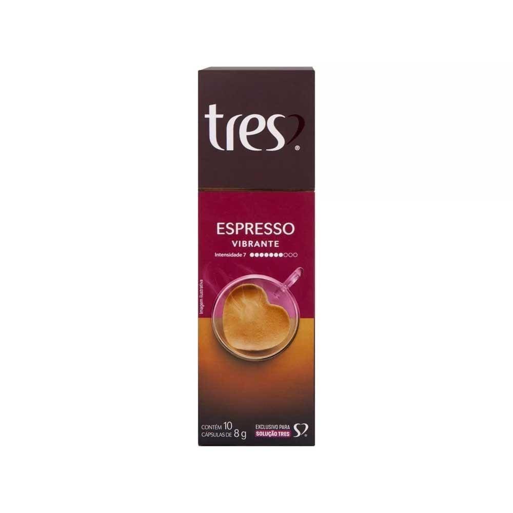 Cápsula De Café Tres Corações Espresso Vibrante 10 Cápsulas