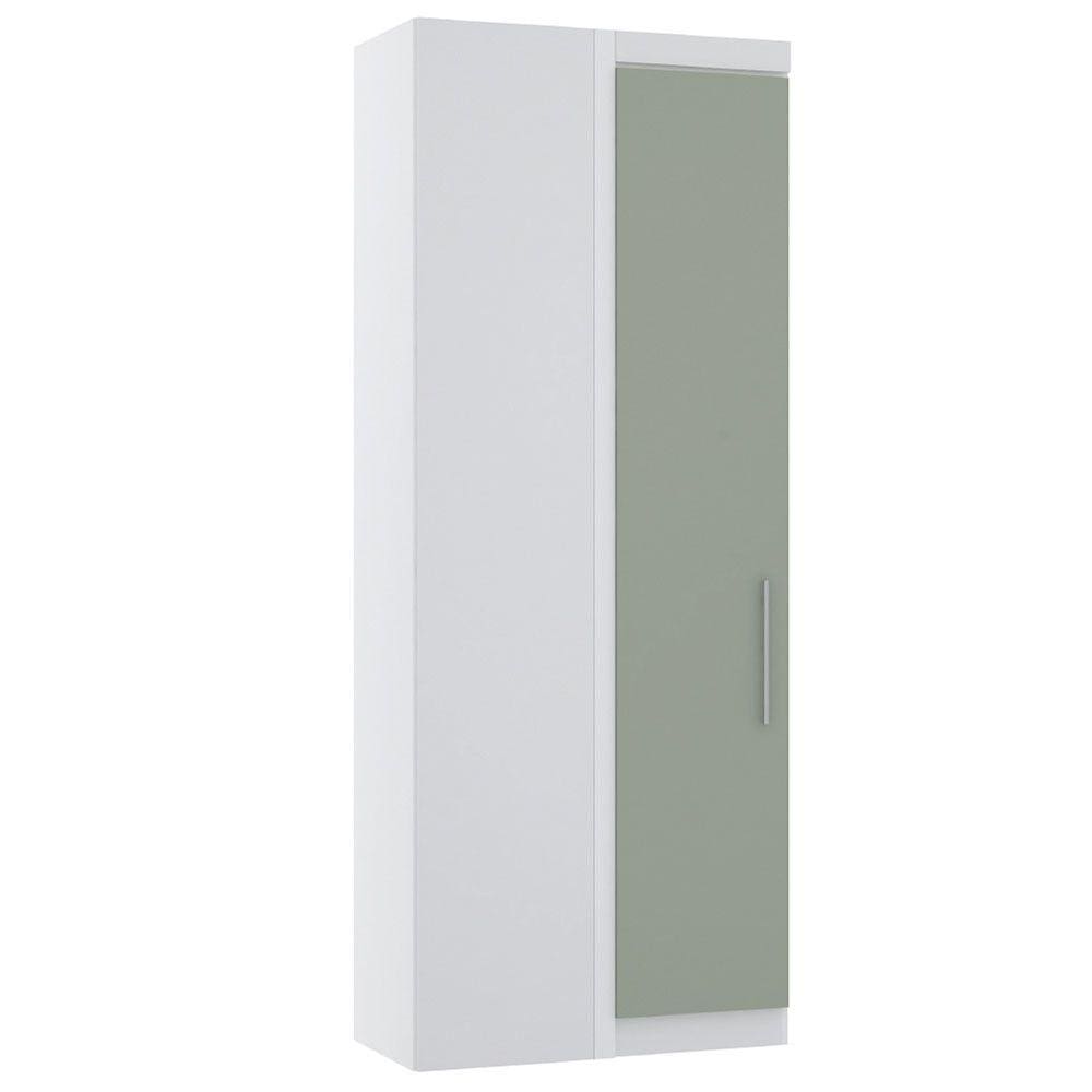 Guarda Roupa de Canto Reto Modulado 90cm 1 Porta Alpes Luciane Móveis