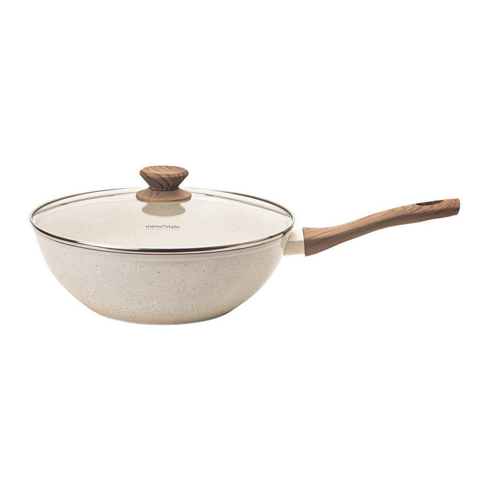Frigideira Wok Mármol Cook 28cm Alumínio Ceramica Mimo Style