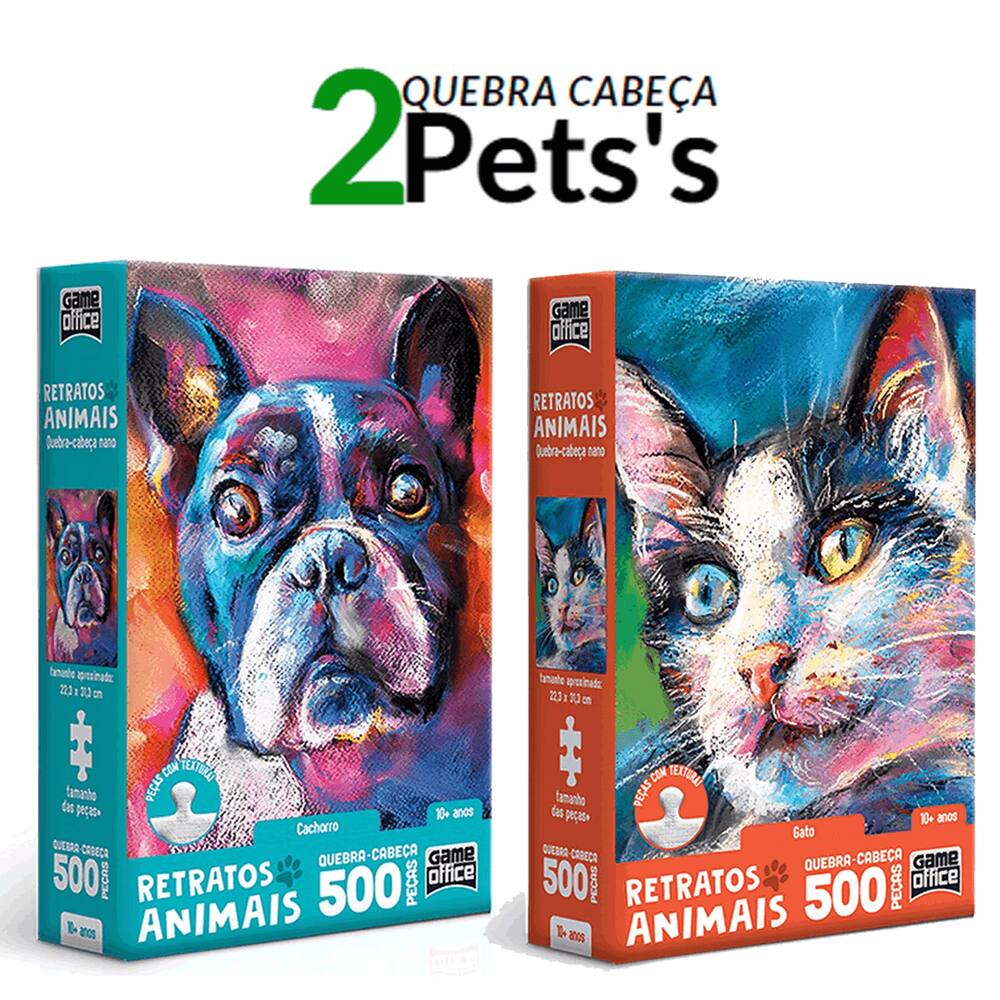 Quebra Cabeça - 500 Peças - Selfie Pets - Cachorros - Grow