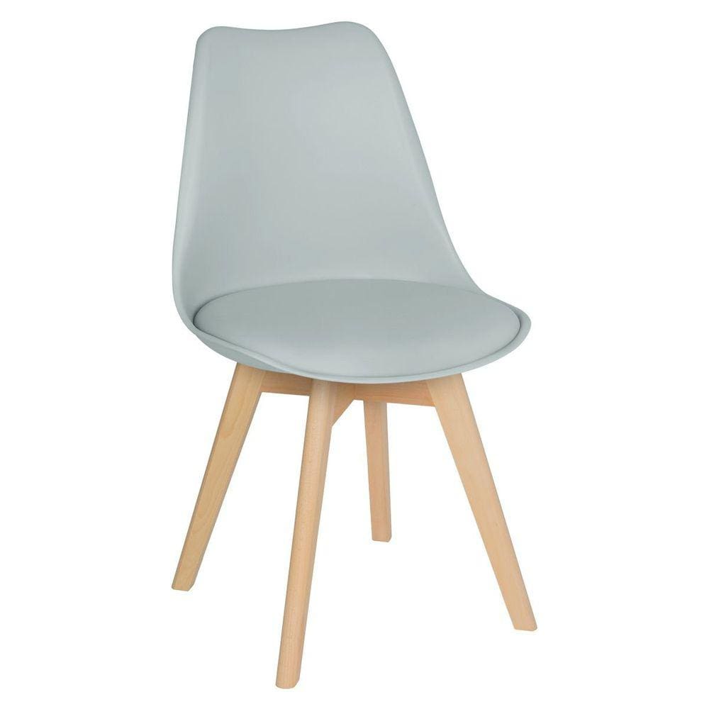 Cadeira Leda Eames jantar cozinha com assento estofado