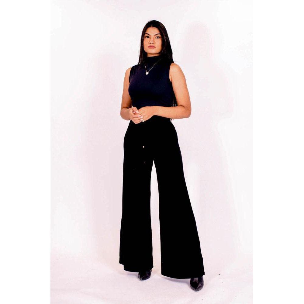 Calça Pantalona Elastico Cintura