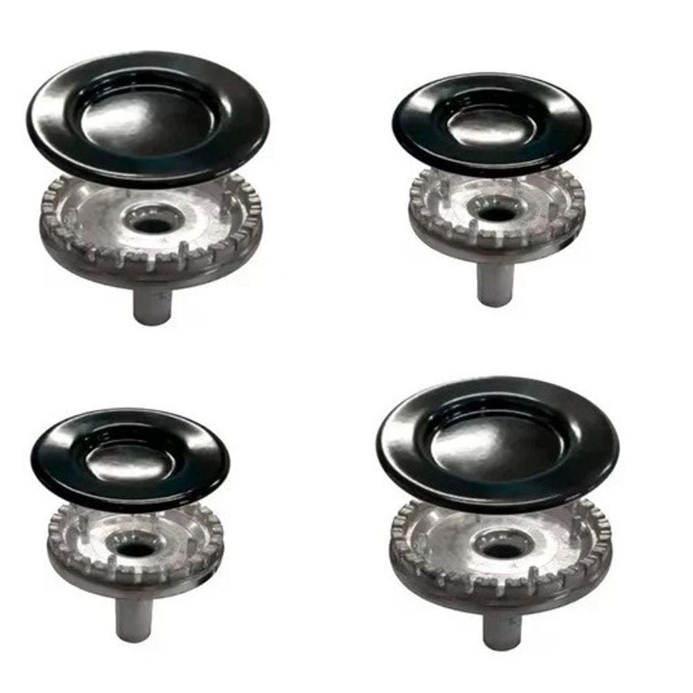 Kit Queimador+espalhador Para Fogão 4Q Monaco Top Glass 4 B