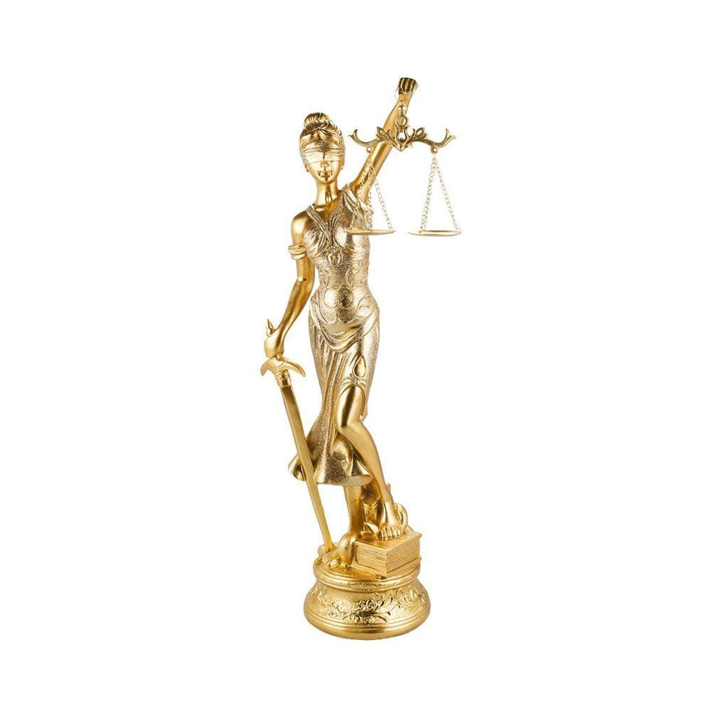 Enfeite Estatua Direito Mesa Dama Da Justiça 21.5cm