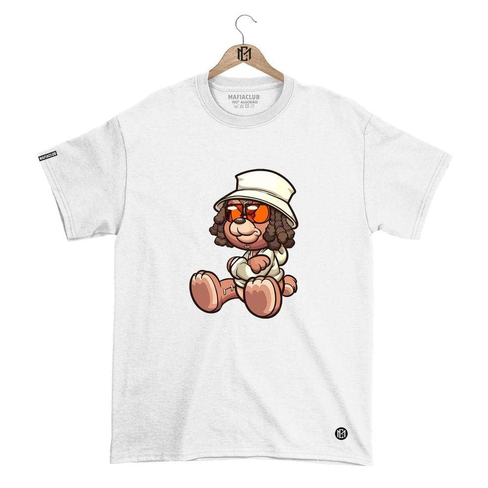 Camiseta Mafiaclub Gola Redonda Estampa DOG Streetwear fio 30.1 Penteado