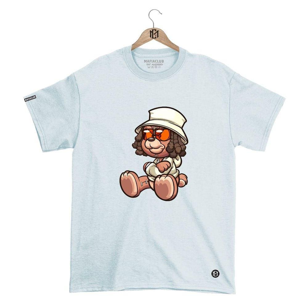 Camiseta Mafiaclub Gola Redonda Estampa DOG Streetwear fio 30.1 Penteado