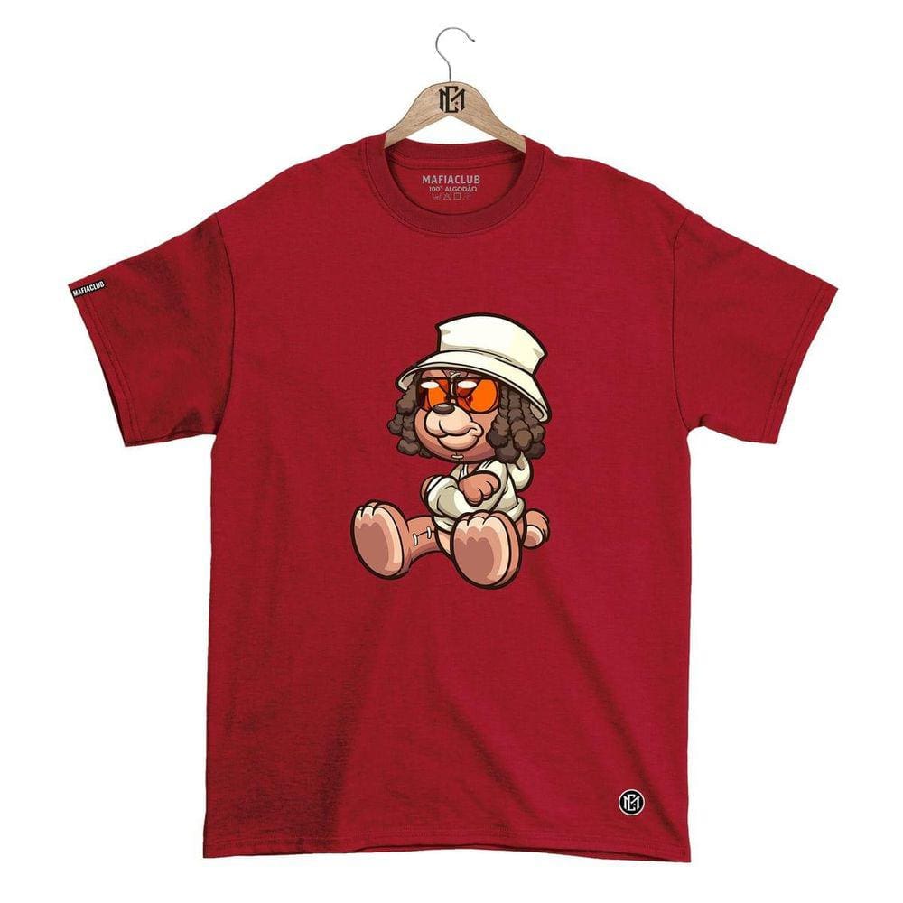 Camiseta Mafiaclub Gola Redonda Estampa DOG Streetwear fio 30.1 Penteado