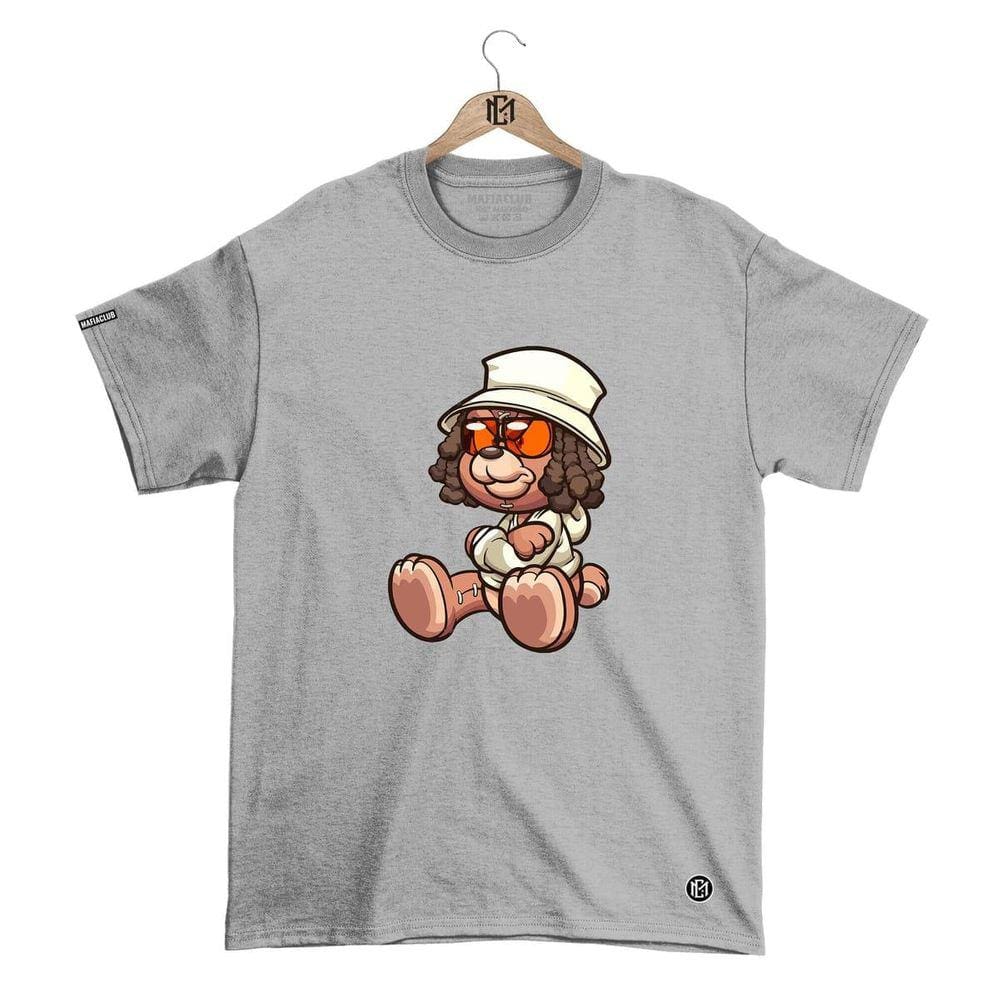 Camiseta Mafiaclub Gola Redonda Estampa DOG Streetwear fio 30.1 Penteado