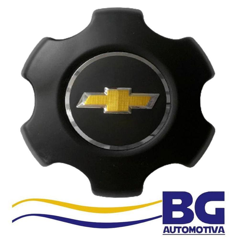 Calota Centro De Roda S10 Ltz 12-15 Preto Com Emblema