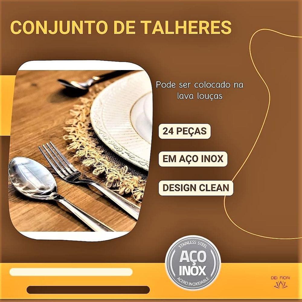 Jogo Garfo Faca Colher Inox 72 Peças Restaurante Buffet