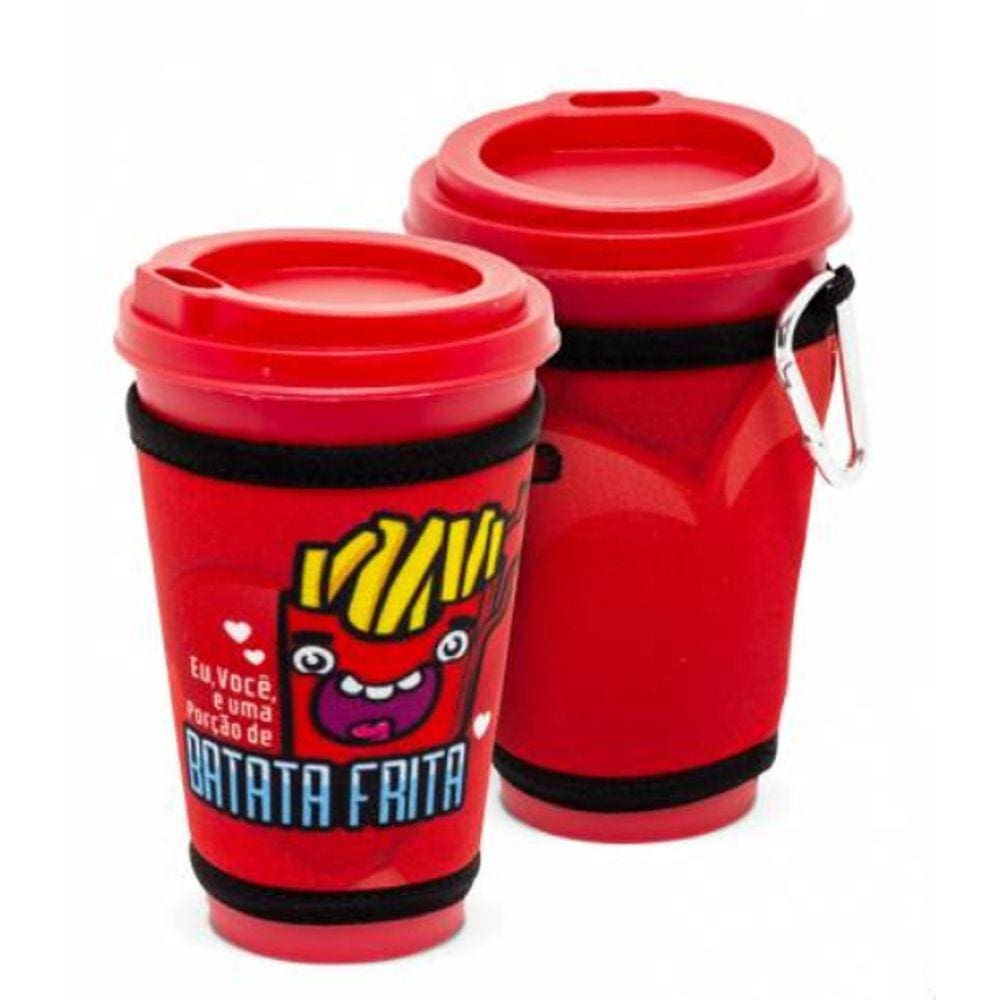 Copo Fun com cinta "TODO AMOR É UMA DELICIA"
